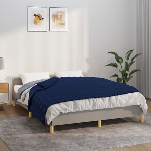 Vidaxl Couverture Lestée Bleu 120x180 Cm 5 Kg Tissu