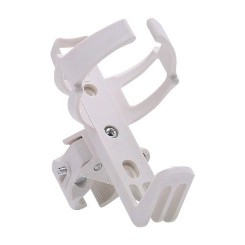 Extérieur Vélo De Montagne Cyclisme Vélo Poignée Barre Bouteille D'eau Tasse Porte-Sac Cage Blanc