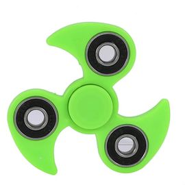 Créatif en plastique mains doigt spinner roulement soulagement du stress Focus jouet pour enfants / adulte vert