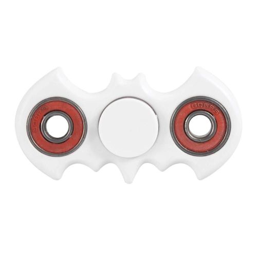 Mode Main Doigt Spinner Chauve-souris Gyroscope Focus Stress Reliever Autisme Adulte Enfant Jouets Blanc