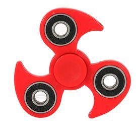 Nouvelle Mode En Plastique Mains Doigt Spinner Roulement Stress Relief Focus Jouet Pour Enfants / Adulte Rouge