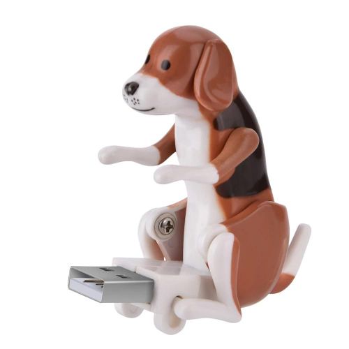 USB électronique animal de compagnie chien jouet drôle enfants cadeau bureau soulagement du stress USB gadgets (marron)