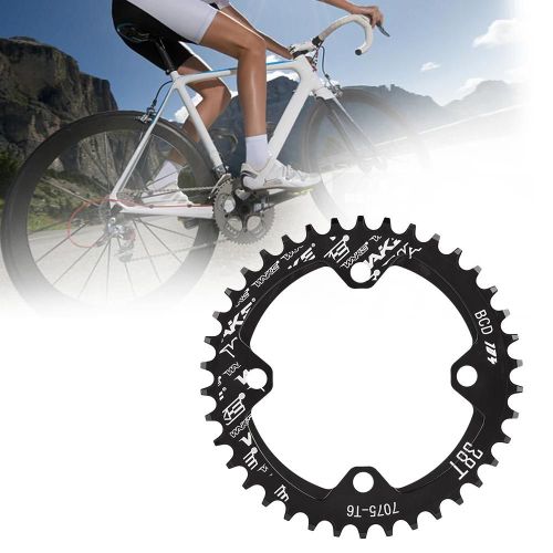 Wake Bcd104 Vélo De Montagne En Alliage D'aluminium Mono Manivelle Plateau Pièce De Réparation (Noir-38t)