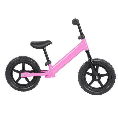 Roue De 12 Pouces En Acier Au Carbone Pour Enfants Vélo Sans Pédale Pour Enfants (Rose)