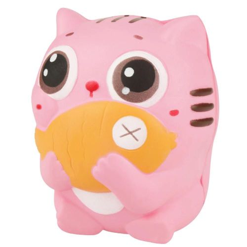 Chat mignon Rebond lent Jouet Rising Squeeze Stress Relief Pression Décompression Chat & Poisson