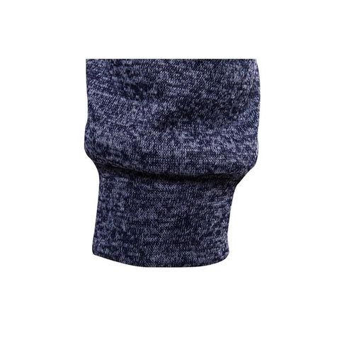Chemise Pull Pour Hommes Avec 1 Poches À Manches Longues Épaissi Décontracté Mode À Capuche Hauts Pour L'automne Hiver Bleu Marine,2xl