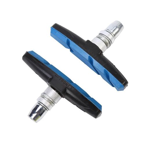 1 Paire De Vélo Vélo De Montagne V Frein Support Patins Chaussures Blocs De Caoutchouc (Bleu)