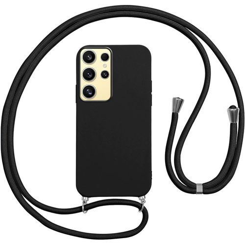 Coque Pour Samsung Galaxy S24 Ultra Avec Cordon, Etui Silicone Souple Antichoc Housse Avec Collier Chaîne Lanière, Téléphone Étui Case Cover De Protection Pour Samsung S24ultra, Ba[Shj41905117]
