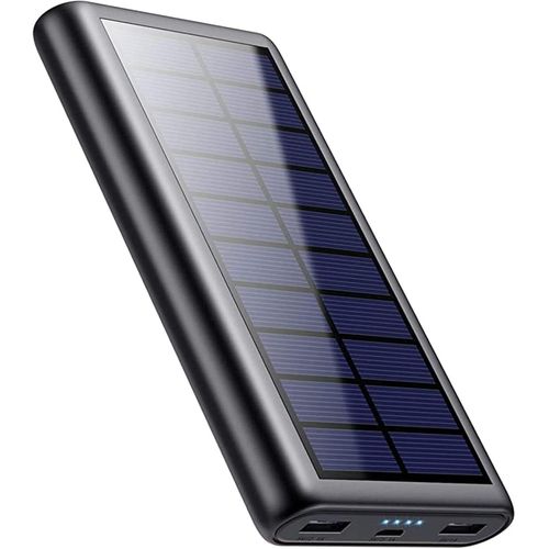 Batterie Externe Solaire 26800mah Power Bank Haute Solaire Capacité Chargeur Portable 2 Ports Usb Batterie De Secours Compatible Avec Iphone 16 15 14 Pro Samsung Huawei Oppo Xiaomi[Shj41907646]