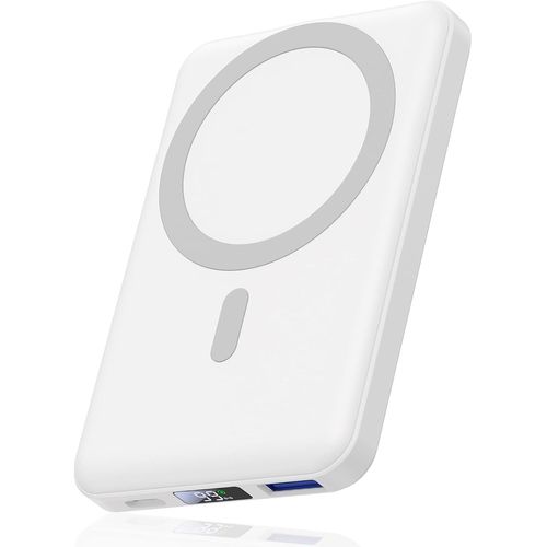 Batterie Externe 10000mah, Power Bank Magnétique Sans Fil Pd 22.5w Charge Rapide, Chargeur Portable Avec Led L'affichage, Compatible Avec Magsafe, Batterie Pour Iphone 16/15/14/13/[Shj41909020]