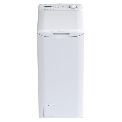 Machine à laver Candy SMART CSTG 28L2/1-47 - largeur : 41 cm - profondeur : 60 cm - hauteur : 86 cm - chargement par le dessus - 46 litres - 8 kg - 1200 tours/min - blanc