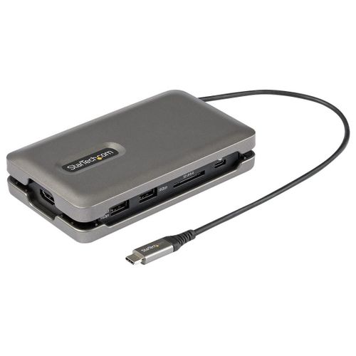 StarTech.com Adaptateur Multiport USB-C 6 en 1 - Mini Dock USB Type-C vers 4K 60Hz HDMI 2.0 - 100W Power Delivery Pass-trough - SD/Micro SD - Hub Convertisseur - Win/Mac/Linux - 25cm...