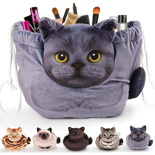 Trousse de Maquillage pour Femme, Sac Cosmétique Portable à Cordon, Grande Capacité de Malette de Rangement Maquillage - Organisateur Multifonction - Pochette de Voyage Trousse de Toilette