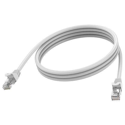 Vision - Câble réseau - RJ-45 (M) pour RJ-45 (M) - 2 m - 6.2 mm - STP - CAT 6a - moulé, sans crochet - blanc