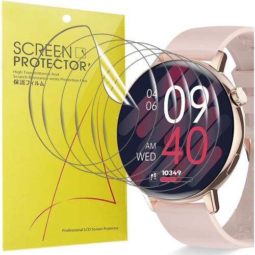 6 Pièces Protection Écran Pour Hok I39h/ Erkwei I39h 1,32 Pouces Montre- Sans Bulles Haute Définition Qualité Supérieure Transparent Doux Tpu Film Protection (6 Packs)