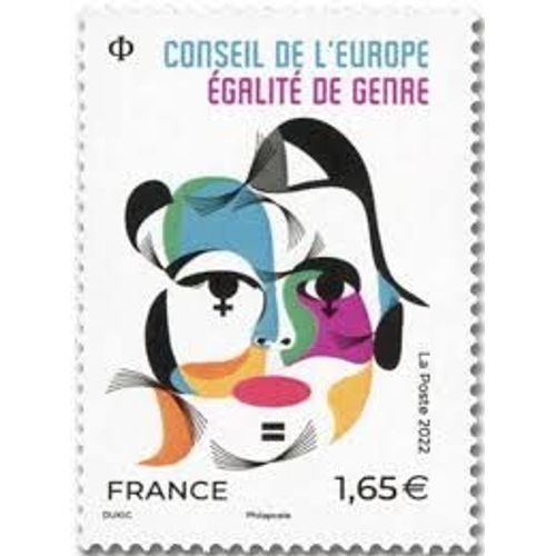 Conseil De L'Europe : Égalité De Genre Par Igor Dikic Année 2022 Timbre De Service N° 182 Yvert Et Tellier Luxe