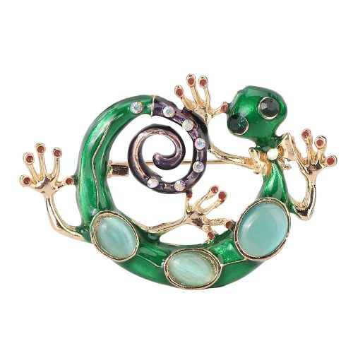 Pierre Naturelle Femmes Mode Alliage Strass Pin Broche Vêtements Décoration Bijoux
