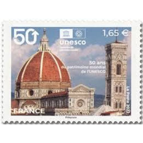 Unesco : Patrimoine Universel Sites Classés À Protéger : Cathédrale Santa Maria Del Fiore Italie Année 2022 Timbre De Service N° 183 Yvert Et Tellier Luxe