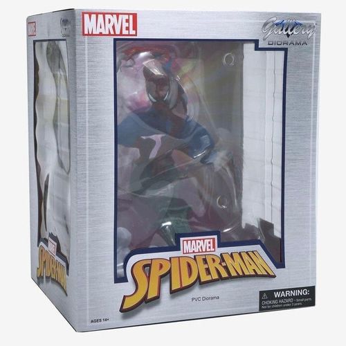Spider-Man Statuette Marvel Comic Gallery Lamppost 25 Cm, Statuette En Pvc Taille Env. 25 Cm Sur Socle Décor Et En Emballage Boîte-Fenêtre - Produits : Sous Licence Officielle