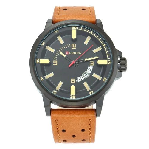 Montre En Alliage De Calendrier Étanche À La Mode Montre-Bracelet À Quartz Analogique Pour Curren M8288 (Khaki)