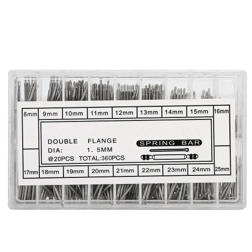 Bracelet De Montre Semi-Acier 8-25mm Barre À Ressort Lien Connecteur Broches Kit D'accessoires