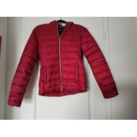 Doudoune Rouge Capuche Xs 34 Kiabi