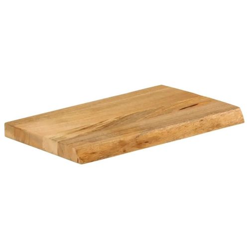 Dessus De Table A Bord Vivant 60x20x2,5 Cm Bois Massif Manguier