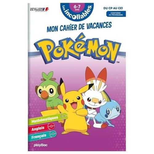 Mon Cahier De Vacances Pokémon - Du Cp Au Ce1
