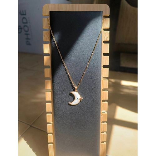 Collier Lune Avec L'Oeil Turc
