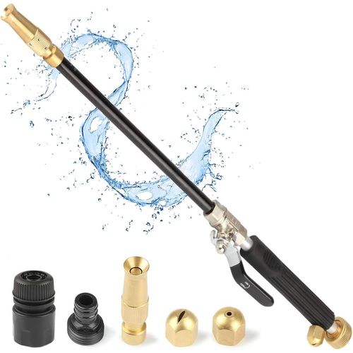 GOTHICANA BY EMPJet Nettoyeur Haute Pression Hydrojet Avec Buse Haute Pression Pistolet À Eau Waterjet Haute Pression Tuyau D'Eau Haute Pression Avec 3 Buses Nettoyeur Haute Pression Lanze Jet Spray