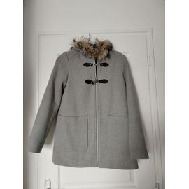 Manteau Gris Duffle Coat Capuche 36 S Kiabi