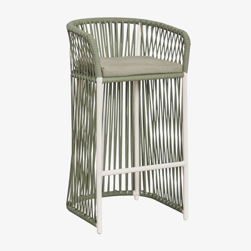 Lot De 2 Tabourets Hauts Sophie Vert Militaire Clair ¿75 Cm