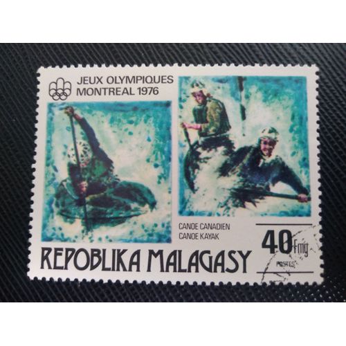 Timbre Madagascar Yt 578 Jeux Olympiques D'été De Montréal 1976 ( 200706 )