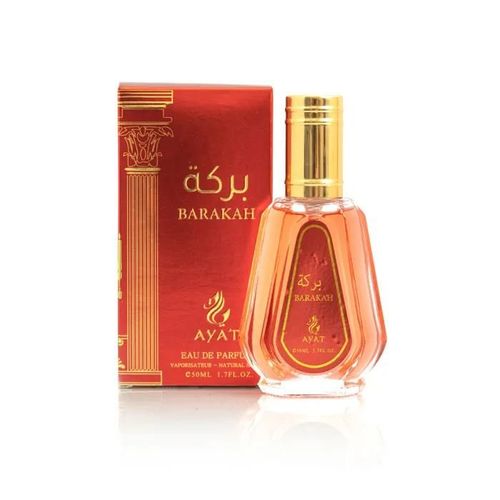 Eau De Parfum Barakah De Ayat Perfume ¿ 50 Ml ¿ Parfum Pour Femme - Métallique, Frais, Épicé, Aromatique, Blanc Floral, Frais 