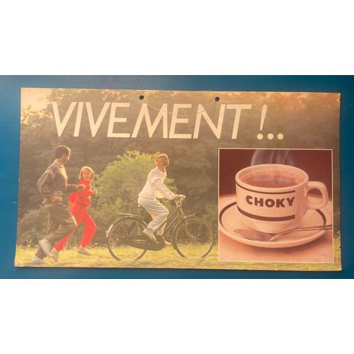 Carton Publicitaire Ancien Choky