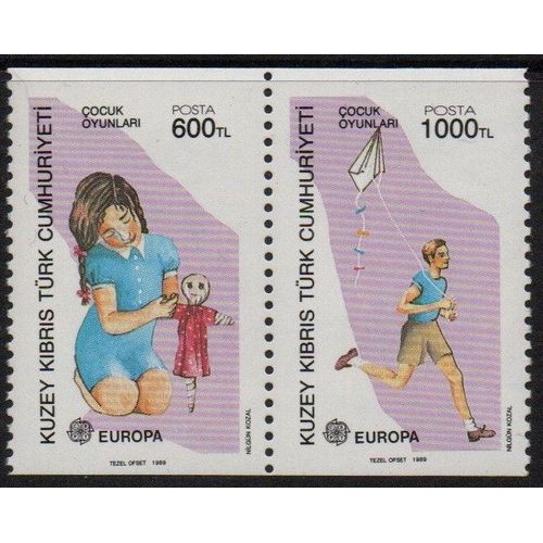 Chypre Turque Timbres Europa 1989