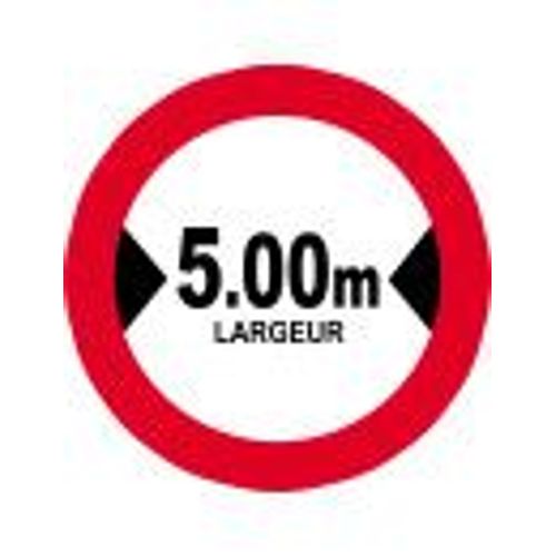Largeur De Passage 5.00m - 5cm - Sticker/Autocollant