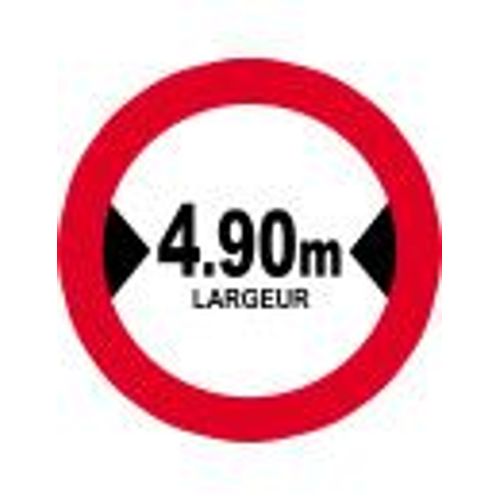 Largeur De Passage 4.90m - 15cm - Sticker/Autocollant