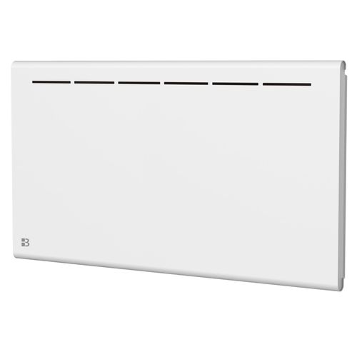 Radiateur électrique fixe à inertie sèche céramique 1500W Bestherm Atlas horizontal blanc