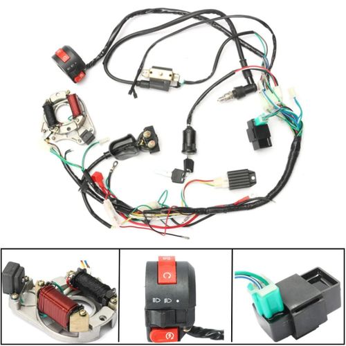 Ensemble De Câblage D'assemblage De Faisceau De Câbles Cdi Pour 50cc-125cc Chinois Atv Quad Électrique