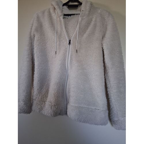 Blouson Poil Peluche Blanc &#34t-S&#34 Undiz &#34femme