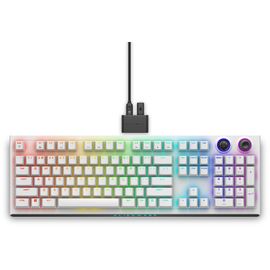 Alienware Tri-Mode AW920K - Clavier - AlienFX RGB par touche / 16,8 millions de couleurs - sans fil - 2.4 GHz, Bluetooth 5.1, USB - QWERTY - Anglais US - commutateur : CHERRY MX Red - lunar light