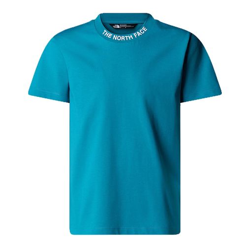 Tee Shirt Manches Courtes The North Face Teen New Ss Zumu Tee Turquoise 7-8 Ans