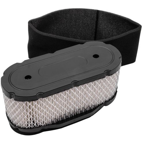 vhbw Lot de filtres compatible avec Husqvarna Proflex 21, Proflex 18 moteur de tondeuse à gazon - 2x filtres (1x filtre à air, 1x préfiltre)