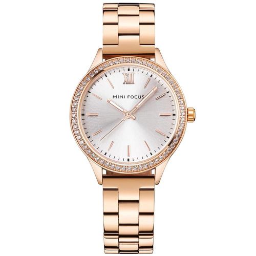 Mini Focus Femmes Mode Analogique Étanche Bracelet En Acier Quartz Montre-Bracelet