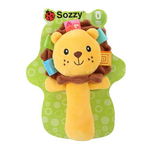 Mignon Bébé Hochets Doux En Peluche Dessin Animé Animal Cloches Développement Musical Jouets (Lion)