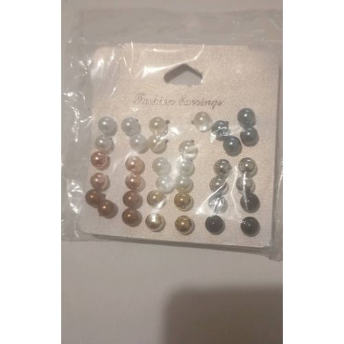 Boucles D'Oreilles En Faux Perle