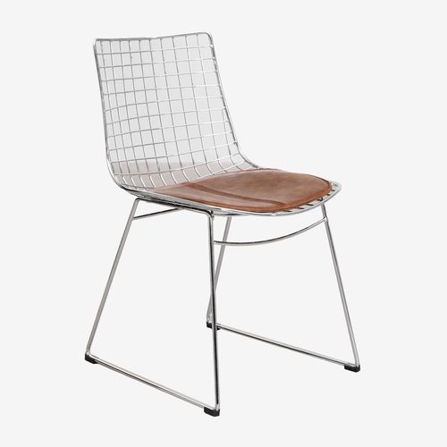 Pack De 2 Chaises De Salle À Manger En Acier Renee Chromé