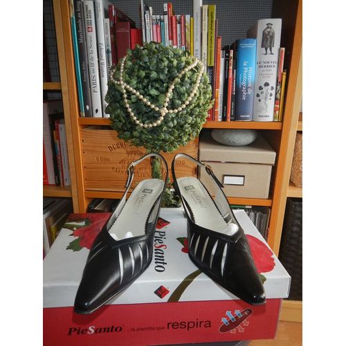 Escarpins Marque Piesanto Pointure 37 Noir Très Bon État Voire Excellent État 👠