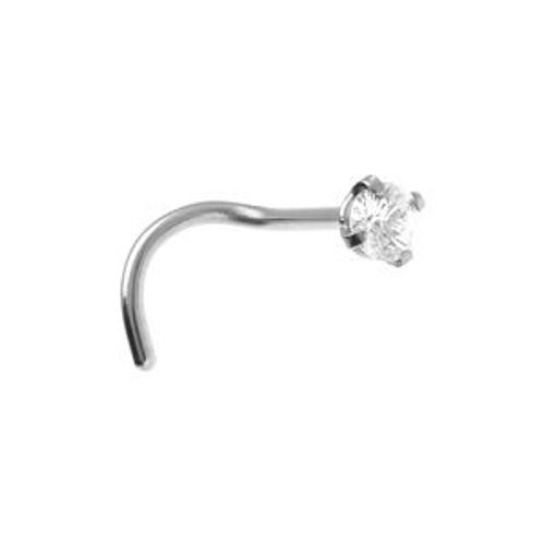 Piercing Acier Nez Oxyde Blanc